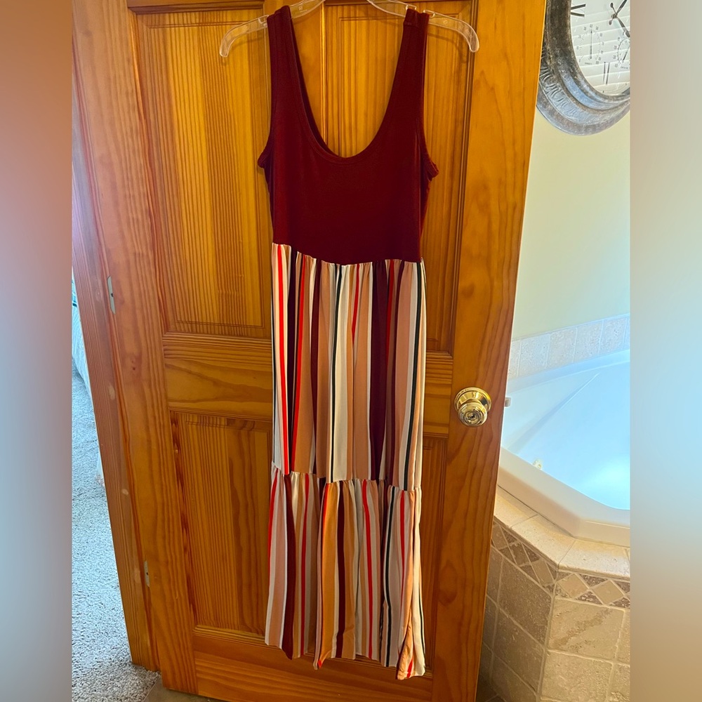 Striped maxi dress